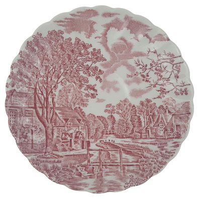 Untertasse für Kaffee Johnson Bros Cotswold Rot