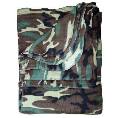 NEU Fleece Decke woodland für Camping Outdoor Survival Bushcrafting Zelten Sofa