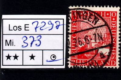Los HB7297: Deutsches Reich Mi. 373, gest