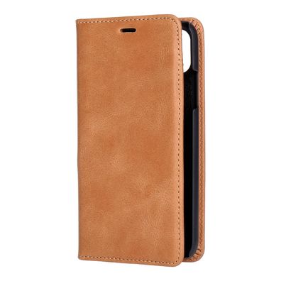 Krusell Sunne 4 Karten FolioWallet iPhone XS Vinta hellbraun