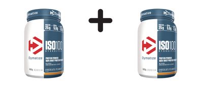 2 x Dymatize ISO 100 (932g) Chocolate Peanut