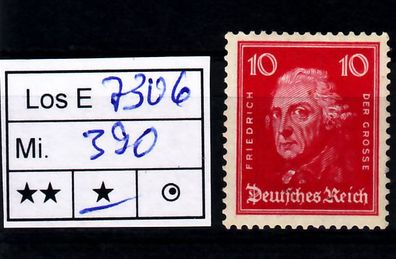 Los HB7306: Deutsches Reich Mi. 390 *