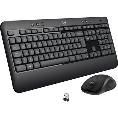 Logitech Tastatur/Maus Set USB, ireless,1000dpi Logitech MK540 schwarz
