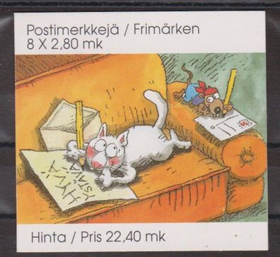 Finnland 1995 postfrisch Markenheftchen Michel-Nr. 38 Comics. Odr. mit Hologrammfolie