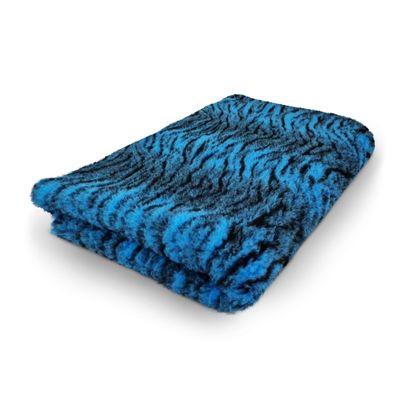 Vet Bed Hundedecke Hundebett Schlafplatz 150 x 100 cm Tigerprint blau