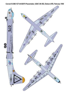 Roden 1:144 347 Convair B-36B Peacemaker (Early)
