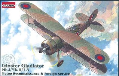 Roden 1:48 438 Gloster Gladiator Mk. I/Mk. II/J-8 Meteo Reconnaissance