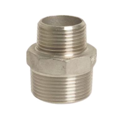 Edelstahl Reduziernippel 1/2" AG x 3/8" AG Gewindefitting V4A