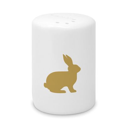 Salzstreuer mit goldenem Hasenmotiv - Ostern