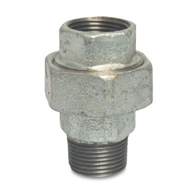 Temperguss Gewindefitting 1'' IG x 1'' AG – Verzinkt, robust und sicher