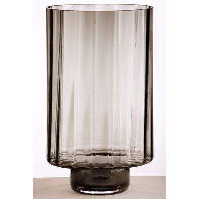 GILDE Windlicht, zylindrisch, "Novus", Glas, braun, , H. 30 cm, D. 18 cm 27603