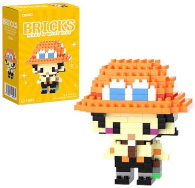 Portgas D. Ace Cartoon-Baustein-Set - One Piece Nanoblocks Spielzeug
