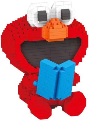 Elmo Nanoblocks - Sesamstraße Bausteinenset mit 637 Bausteinen