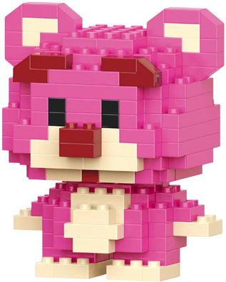 Lotso Knuddelbär Micro Brick mit 151 Bausteinen - Disney Toy Strory Nanoblocks