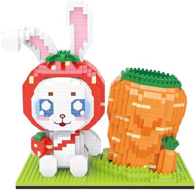 Weißer Hase Micro Brick mit 1.765 Bausteinen - Alice im Wunderland Nanoblocks