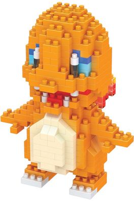 Glumanda Bausteinenset - Nintendo Pokémon Nanoblocks mit 298 Bausteinen