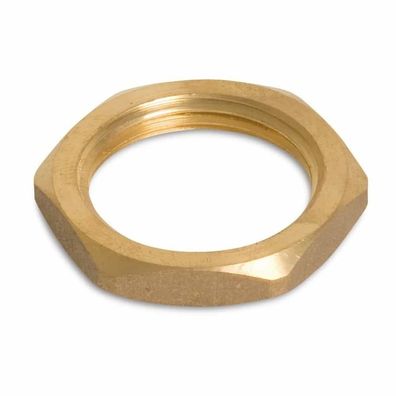 Messingfitting 3/4 Zoll IG mit Gegenmutter – Druckfest und trinkwasserzugelassen