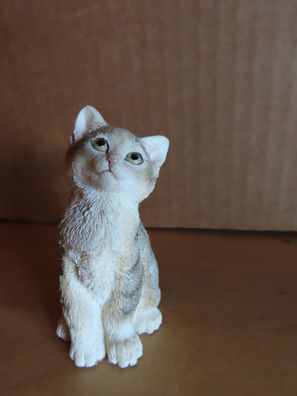 Figur Katze sitzt stolz erhobener Kopf 01358 Kittens Sitting ca. 7,9 cm H