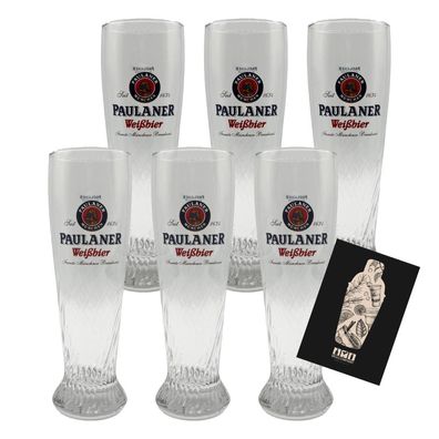 Paulaner Weißbier Bierglas Set – 6x 0,3l geeicht