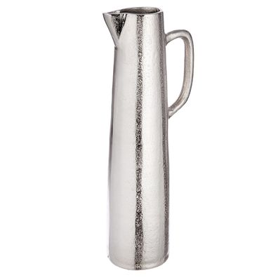 Gilde Henkelvase, "Brocca", Aluminium, silberfarben, VE 1, H. 39.5 cm, D. 10.5 cm