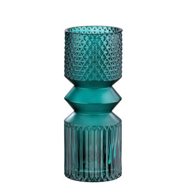 GILDE Vase, "Pintu", Glas, grün, , H. 25 cm, D. 10 cm 40491