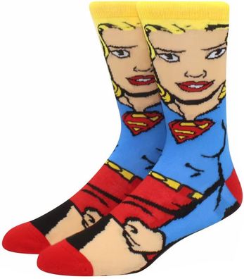 Supergirl Socken - DC Joker Batman Harley 360° Motiv Charakter Justice League Socken