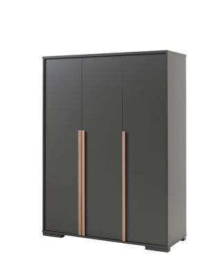 London Kleiderschrank Buche Anthrazit 145,6 x 195,2 x 56 cm