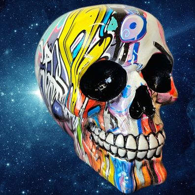 Totenkopfskulptur, Graffiti, Art-Color, Schädel Art.-Nr. 12398