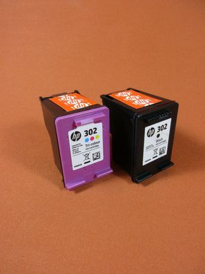 Original HP 302BK/Color NEU, intenpatrone, ruckerpatrone, P ink cartridge