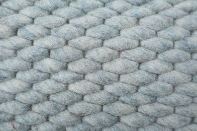Teppich Brinker Carpets Genua 200x250 cm 100% Wolle Tapijt Handgewebt blau grünlich