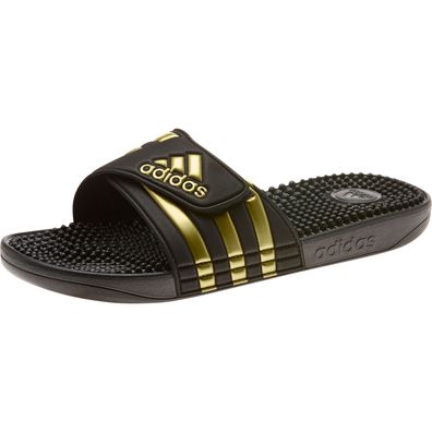 adidas Adilette Adissage Badeschuhe Badesandale EG6517 Schwarz Gold