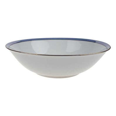 Schüssel Schlüssel Schaller Blauband Goldrand weiß weiß