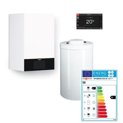 Viessmann Vitodens 300-W Gasbrennwertgerät Vitocell 100-W 120 L CUGB-A