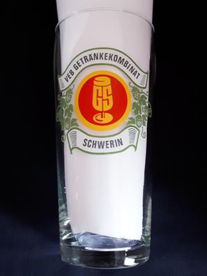 Bierglas VEB Getränkekombinat Schwerin Höhe ca.14,5 cm