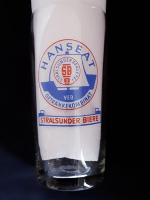 Bierglas Hanseat Stralsunder Brauerei VEB Getränkekombinat 1