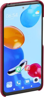 Xiaomi Lenny Echtleder Backcover für Xiaomi Redmi Note 11/11S Red Neuware