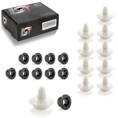 10x Befestigungs CLIPS + TÜLLE für VW GOLF PASSAT JETTA Zierleisten