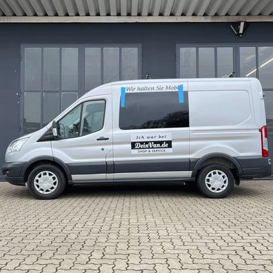 DeinVan. de Echtglas Seitenscheibe für Ford Transit MK8/MK8 E ab 2014 L2-L4 VL