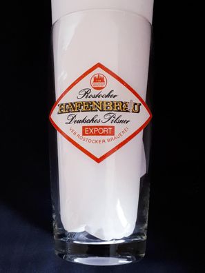 Bierglas Rostocker Hafenbräu VEB Rostocker Brauerei 1