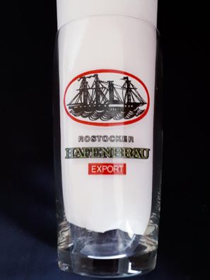 Bierglas Rostocker Hafenbräu Export