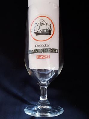 Bierglas Rostocker Hafenbräu Export 1