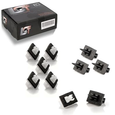 10 Clips SET für Windschutzscheiben Blenden Leisten Befestigung FORD Transit