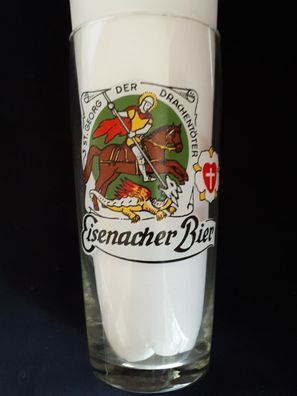 Bierglas Eisenacher Bier - St. Georg der Drachentöter
