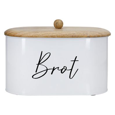 Gilde Brotkasten, "Vita", Schriftzug, Eisen, weiß, VE 1, L. 19 cm, B. 34 cm, H