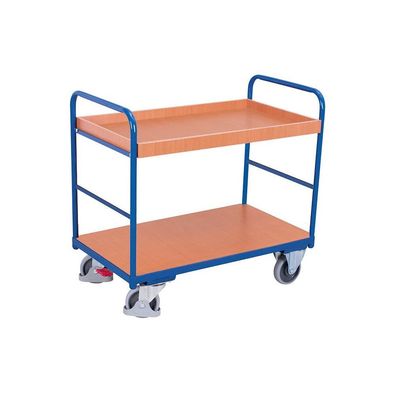 Etagenwagen mit 2 Tabletts 250 kg Typ M + EasySTOP