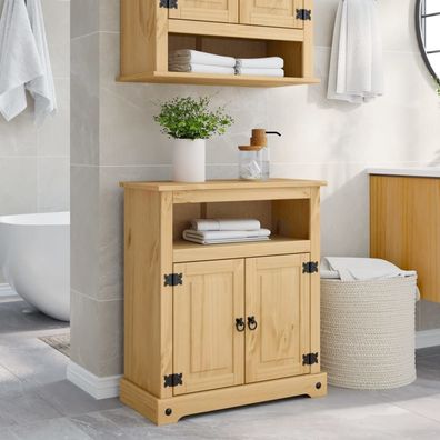 vidaXL Badschrank Corona 70x33x80 cm Massivholz Kiefer