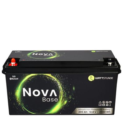 Wattstunde NOVA Base Batterie 12,8V 200Ah 2560Wh LiFePO4 mit 0% MwSt nach §12