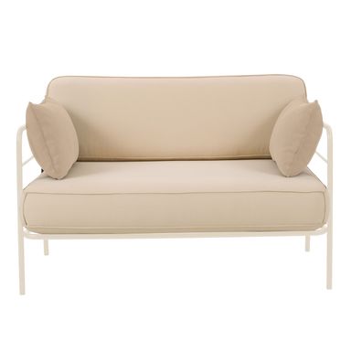 Selsey Preggel - Garten-Sofa, 116 cm, wasserabweisend, beige/cremefarbenes Gestell