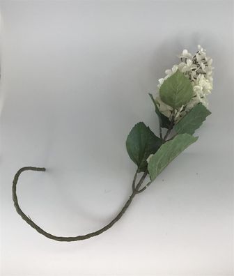 Dekoblume Kunststoff weiß/grün L:75cm