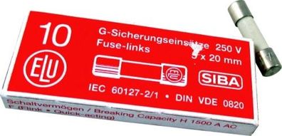 Wolf Sicherung Fein 4A Flink 250V 5x20mm für CGB-2 274570099